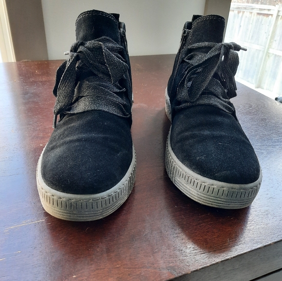 Gabor Black Suede Runners - Picture 3 of 8